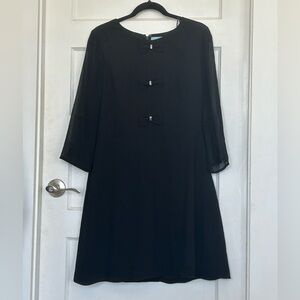 CeCe Black 3/4 Sleeve Dress